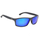 Strike King S11 Optics Brazos Sunglasses, Matte Black Frame, Multi Layer White Blue Mirror, Gray Base Lens, SG-S1196