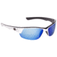 Strike King S11 Optics Gulf Sunglasses, Shiny White Black Two Tone Frame, Multi Layer Blue Mirror, Gray Base Lens, SG-S11541
