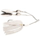 Strike King Two-Time Spinnerbait, 204 - White, 3/8oz, SKMWS38-204