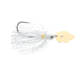 Strike King Thunder Cricket Gold Fishing Lure, Vibrating Swim Jig, White, 5/8oz, TCGVSJ58-10, TCGVSJ58-10