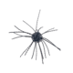 Strike King Tumbleweed Salted Softbait, 4 pack, 3in, Black/Blue, 12-36259