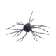 Strike King Tumbleweed Salted Softbait, 4 pack, 3in, Black/Blue, 12-36259
