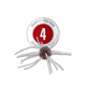 Strike King Tumbleweed Salted Softbait, 4 pack, 3in, Grape Whiskey, 12-36261