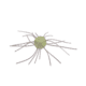 Strike King Tumbleweed Salted Softbait, 4 pack, 3in, Lemon Drop, 12-36264