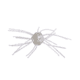 Strike King Tumbleweed Salted Softbait, 4 pack, 3in, Pearl Flash, 12-36255