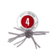 Strike King Tumbleweed Salted Softbait, 4 pack, 3in, Prism Smoke, 12-36263