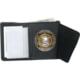 Strong Leather Badge Wallet - Dress, Black - 79610-1862