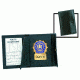 Strong Leather Velcro Or Snap Recessed Badge Case - 74450-245