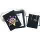 Strong Leather Recessed Velcro Badge And Id Holder With Chain - 71600-12372