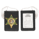 Strong Leather Recessed Magnetic Badge And Id Holder With Chain - 71760-11812