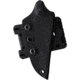 Stroup Knives Mini Mod 2 Black Fixed Blade Knife, 6.75in Overall, 3in Black Stonewash 1095HC Steel Blade, Black Sculpted G10 Handle, Kydex Sheath, MINI2-B-G10-S