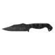 Stroup Knives TU1, Fixed Blade Knife, 4.5 Clip Point Blade, 1095 High Carbon Steel, 9.25 Overall Length, Acid Etched Finish, Black, G10 Handle, Includes Sheath