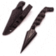 Stroup Knives Ultralite Dagger Knife, 7.5in Overall, 3.25in Blade, Black Zytel Handle, One-Piece Construction, Black Kydex Belt Sheath, ULTRA LIGHT NM