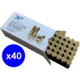 Sumbro X-Force 9mm Luger 124 grain Full Metal Jacket Brass Centerfire Pistol Ammo, 2000 Rounds