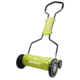 Sun Joe 18 inch Quad-Wheel, 5-Position, Razor Sharp Cutting Blade, Silent Push Reel Mower, Green MJ1800M