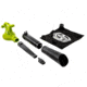 Sun Joe 3-in-1 Electric Blower/Vacuum/Mulcher, Green SBJ603E