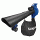 Sun Joe 4-in-1 Electric Blower / 250 MPH / 14 Amp / Vacuum / Mulcher / Gutter Cleaner, Blue SBJ606E-GA-SJB