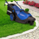 Sun Joe Electric Lawn Mower, 3-Wheels16 Inch12 Amp, 360 Degrees Turn Radius, Blue, Large, MJ404E-360-SJB