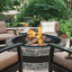 Sun Joe Fire Joe Cast Stone Fire Pit, 35in, Charcoal Gray, SJFP35-CS-STN