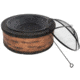 Sun Joe Fire Joe Cast Stone Fire Pit, 35in, Rustic Wood, SJFP35-RW-STN