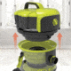 Sun Joe Industrial Motor Wet/Dry Vac w/ Semi Transparent Tank - 4HP, 6.6Gal., Green SWD6600
