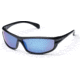 Suncloud King Sunglasses, Black Frame, Blue Mirror Polarized Polycarbonate Lens S-KNPPUMBK