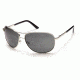 Suncloud Polarized Optics Aviator (New) Sunglasses - Silver Frame, Gray Polarized Polycarbonate Lenses S-AVPPGYSV
