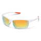 Suncloud Polarized Optics Sable Sunglasses, White Frame/Orange Mirror Lens, S-SBLPPOMMW