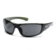 SunCloud Pursuit Sunglasses with Black Backpaint Frames, Gray Lenses