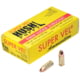 Super Vel Ammunition 9mm Luger 158 grain Full Metal Jacket Brass Cased Pistol Ammo, 50 Rounds, 915850HN