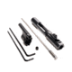 Superlative Arms AR-15 .625in Clamp On Adjustable Piston System, Clamp On, Melonite, QPQ, Piston Gas Block, Mid Length Op Rod, Left Hand, Full Auto, Dark DLC Carrier, Black, SABO-PS-LFD-M625CM