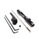 Superlative Arms AR-15 .750in Solid Adjustable Piston System, Solid, Set Screw, Melonite, QPQ, Piston Gas Block, Mid Length Op Rod, Left Hand, Full Auto, Dark DLC Carrier, Black, SABO-PS-LFD-M750SM