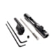Superlative Arms AR-15 .750in Solid Adjustable Piston System, Solid, Set Screw, Melonite, QPQ, Piston Gas Block, Pistol Length Op Rod, Left Hand, Full Auto, Dark DLC Carrier, Black, SABO-PS-LFD-P750SM