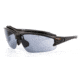 Survival Optics Sunglasses Gripz Riders/Doch Sunglasses, Black/Black Pad and Tip Frame, SOS Logo, Pc Smoke Lens 7593