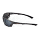 Survival Optics Sunglasses Wraps/Viper Sunglasses, Metallic Gray/Black Nose and Tip Pads Frame, SOS Logo, Pc Decenter Smoke-fm Lens 3231