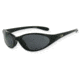 Survival Optics Sunglasses Heat X-Wraps Sunglasses Black, Miror Finish, PC Smoke Lenses 3246