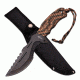 Survivor Fixed Blade, 12in, Stainless Steel Blade, Camo Cord Wrap Handle HK-794