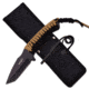 Survivor Fixed Blade, 9.25in, Stainless Steel Blade, Tan And Black Cord Wrapped Handle HK-772T
