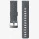 Suunto Explore 1 24mm Silicone Strap, Graphite Gray, M SS050222000