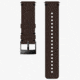 Suunto Urban 2 24mm Leather Strap, Brown/Black, M SS050232000