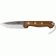 Svord Drop Point Hunter Fixed Knife, 9 3/4in, drop point blade, Brown hardwood handle SVDP