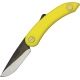 Svord Mini Peasant Yellow Fold Knife, Swedish high carbon tool steel blade SV146