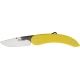 Svord Peasant Fold Knife Yellow, Poly Handle, Swedish high carbon tool steel blade SV136