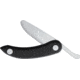Svord Zero Metal Peasant Folding Knife, 6.75in Closed, 2.88in Clear Serrated Plastic Blunt Tip Blade, Black Plastic Handle, SVZM3B NEW