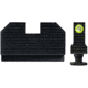 Swampfox Wolverine Tritium Stealth Sights for Double Stack Glocks 17/19/21/22/23/34/35/40/41/45, Black, WVNFS-CWSS