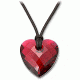 Swarovski Bordeaux Heart Pendant