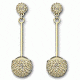 Swarovski Dolce Pierced Earrings, gold-plated