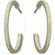 Swarovski Eyeliner Pierced Earrings, gold-plated