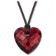 Swarovski Love Bordeaux Heart Pendant, engraved