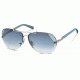 Swarovski Atomic Sunglasses SK0006 - Shiny Palladium Frame Color, Gradient Blue Lens Color